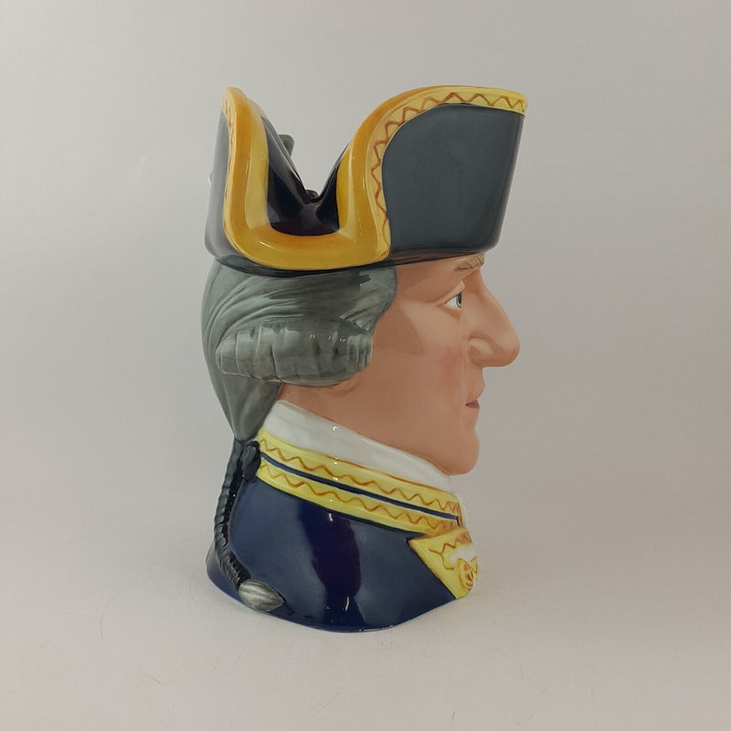 Franklin Mint Maritime Trust Porcelain Admiral Lord Hood Character Jug - 8693 O/