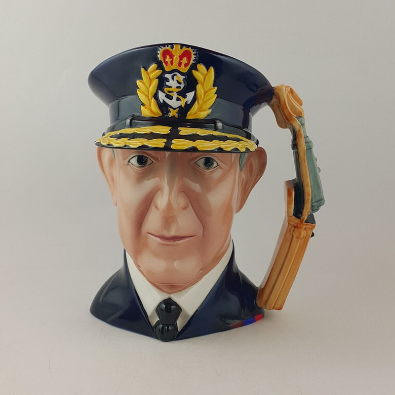 Franklin Mint Maritime Trust Porcelain Admiral Lord Cunningham Character Jug - 8