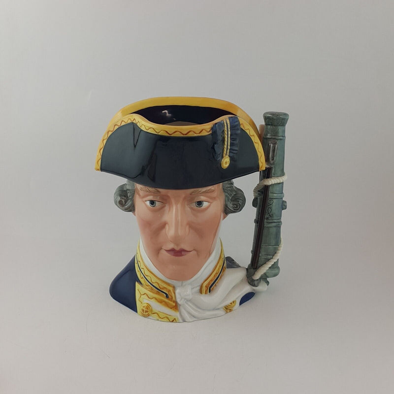 Franklin Mint Maritime Trust Porcelain Admiral Lord Hood Character Jug - 8693 O/