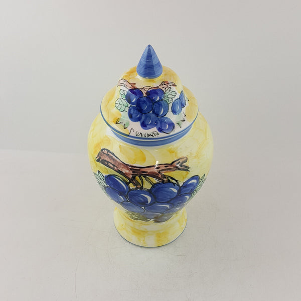 Handpainted Porcelain Decorative Ginger Lidded Jar - OP 3339