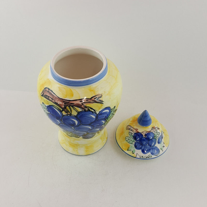 Handpainted Porcelain Decorative Ginger Lidded Jar - OP 3339