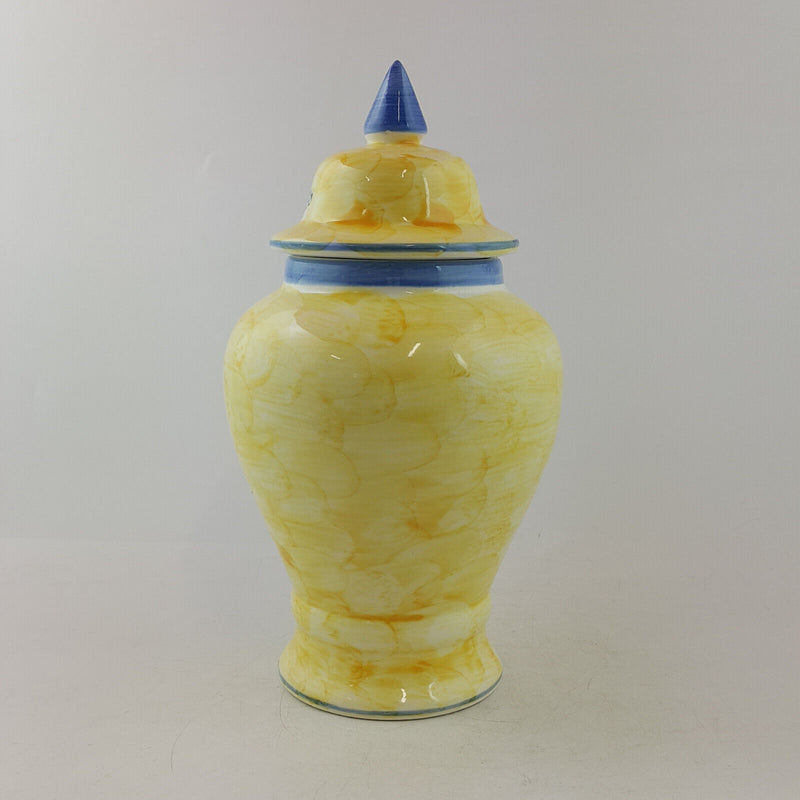 Handpainted Porcelain Decorative Ginger Lidded Jar - OP 3339