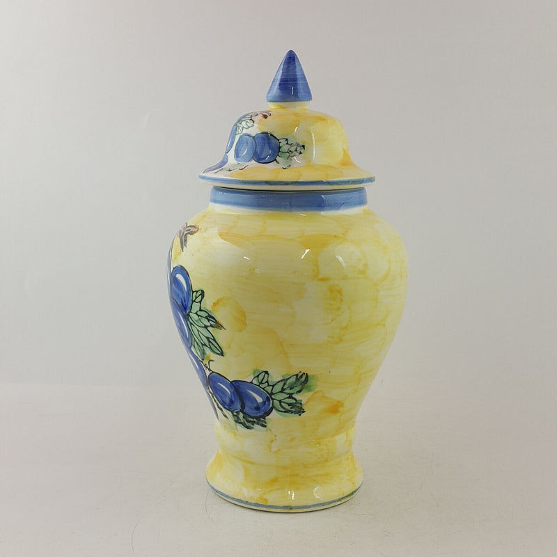 Handpainted Porcelain Decorative Ginger Lidded Jar - OP 3339