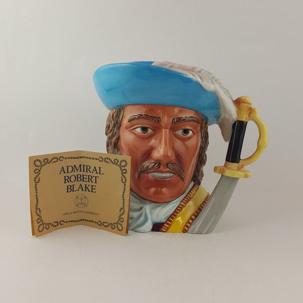 Franklin Mint Maritime Trust Porcelain Admiral Robert Blake Character Jug - 8694