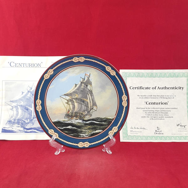 Royal Doulton Plate Centurion - Great Sailing Ships Of Discovery 4271A - RD 2445