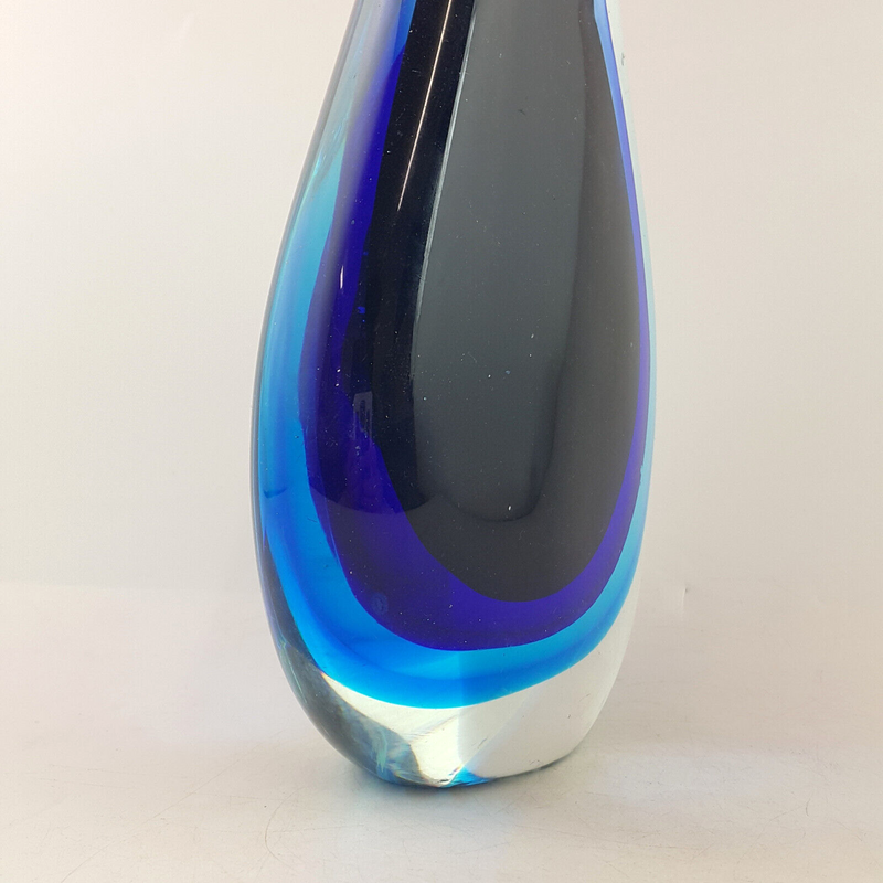 Large Hand Blown Glass Sculpture Water Drop Raindrop Art Glass - OA 3338