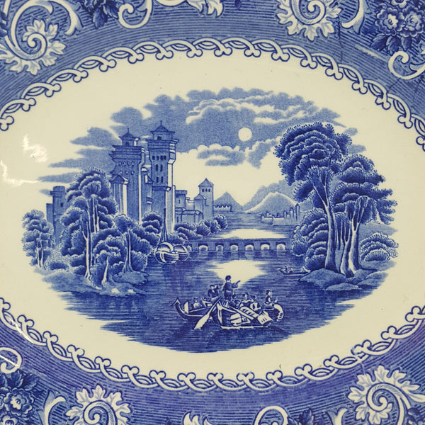 Wedgwood & Co. Ltd. - River Scene Large Oval Platter (chipped) - WD 3354