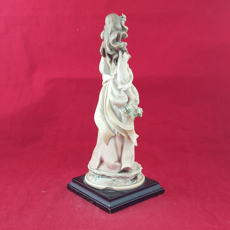 Giuseppe Armani Vintage Figurine - Woman With Flower Basket - OP 2200