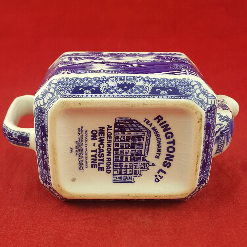 Ringtons By Wade Ceramics Blue And White Teapot - 8705 O/A