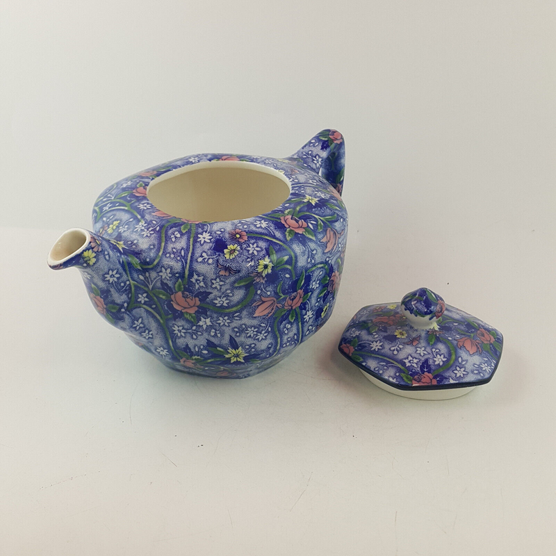 Ringtons - Blue Floral Chintz Teapot - OP 3346