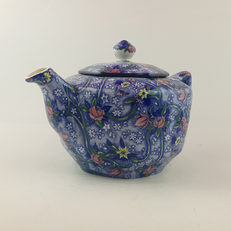 Ringtons - Blue Floral Chintz Teapot - OP 3346