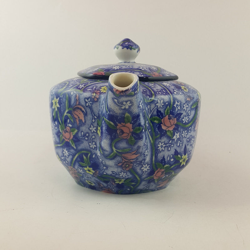 Ringtons - Blue Floral Chintz Teapot - OP 3346