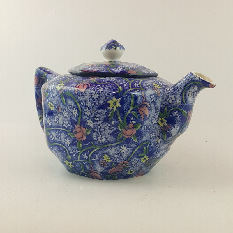 Ringtons - Blue Floral Chintz Teapot - OP 3346