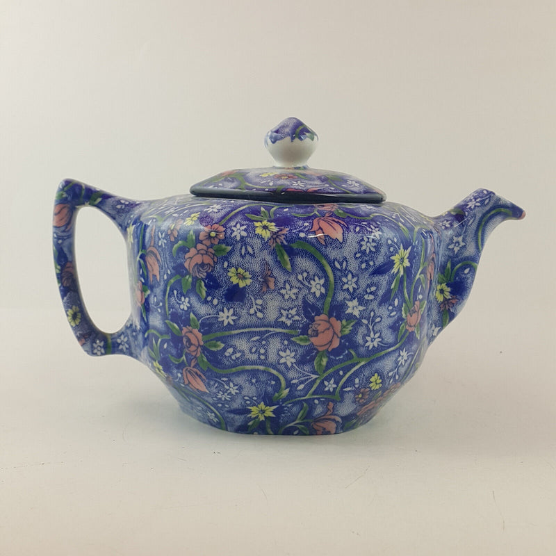 Ringtons - Blue Floral Chintz Teapot - OP 3346