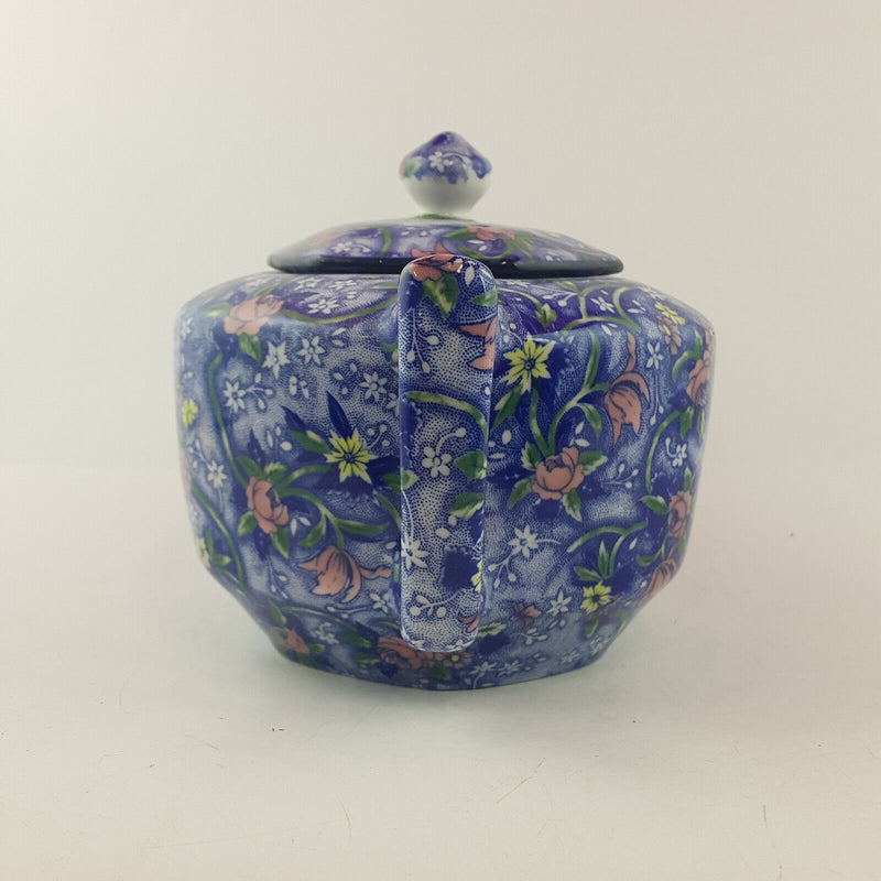 Ringtons - Blue Floral Chintz Teapot - OP 3346