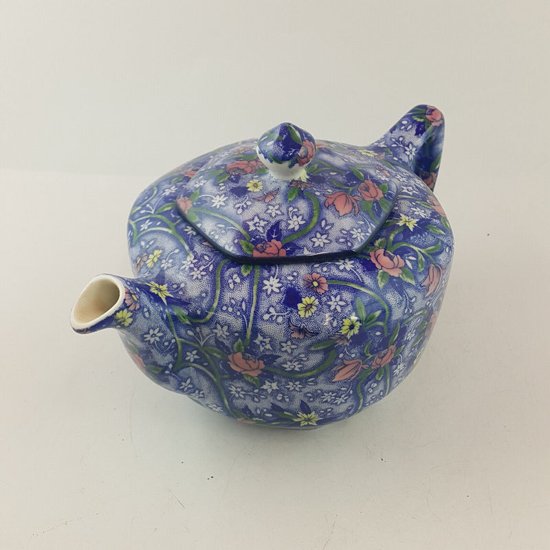 Ringtons - Blue Floral Chintz Teapot - OP 3346