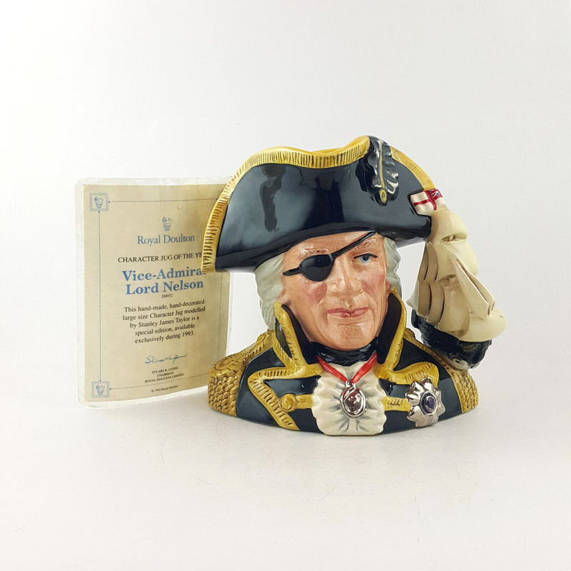 Royal Doulton Character Jug Large - Vice Admiral Lord Nelson D6932 (CoA) RD 3321