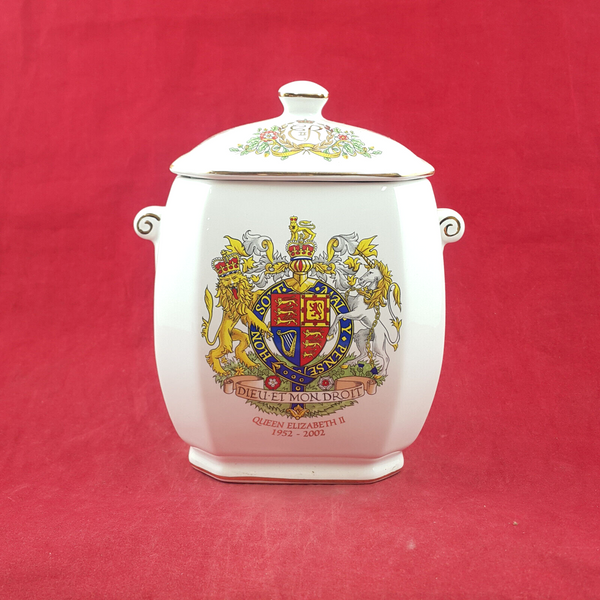 Ringtons - HM Queen Elizabeth II Tea Caddy Golden Jubilee 1952-2002 - OP 3350