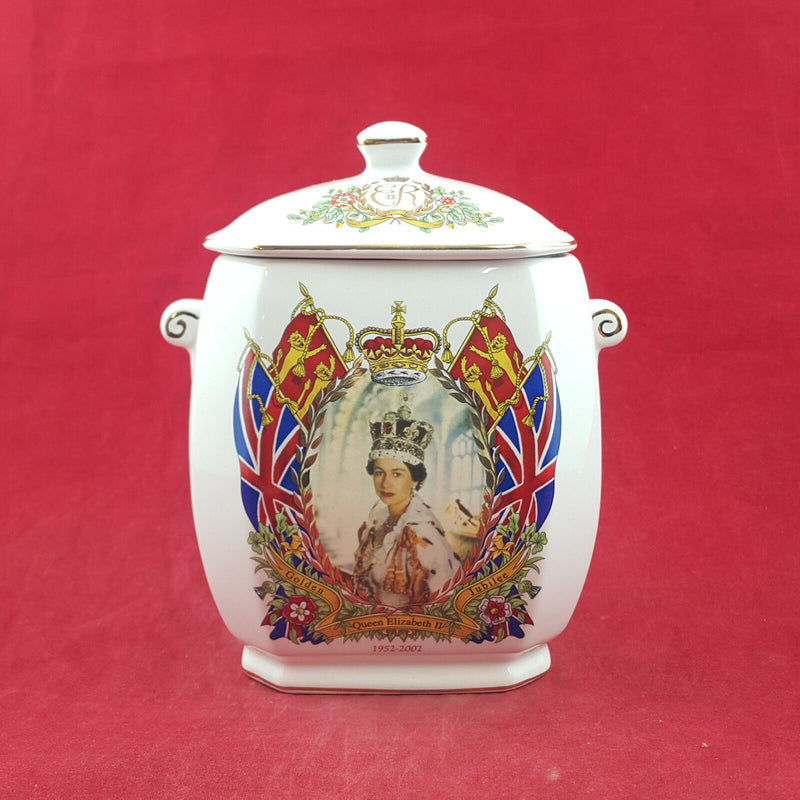 Ringtons - HM Queen Elizabeth II Tea Caddy Golden Jubilee 1952-2002 - OP 3350