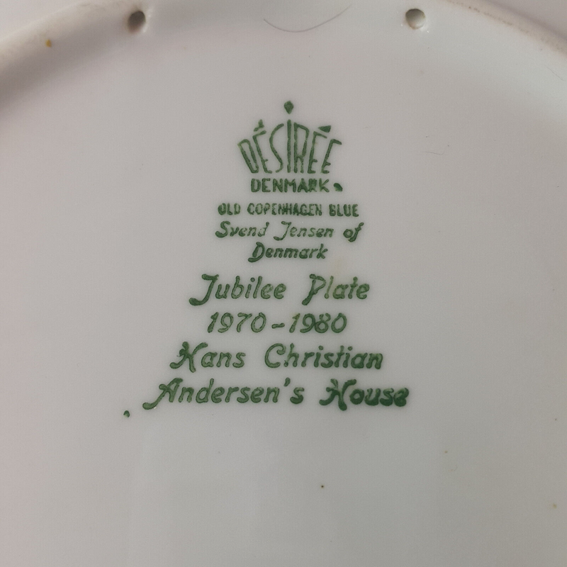 Copenhagen Bing & Grondahl Denmark - Jubilee Plate 1970-1980 - RCH 3355