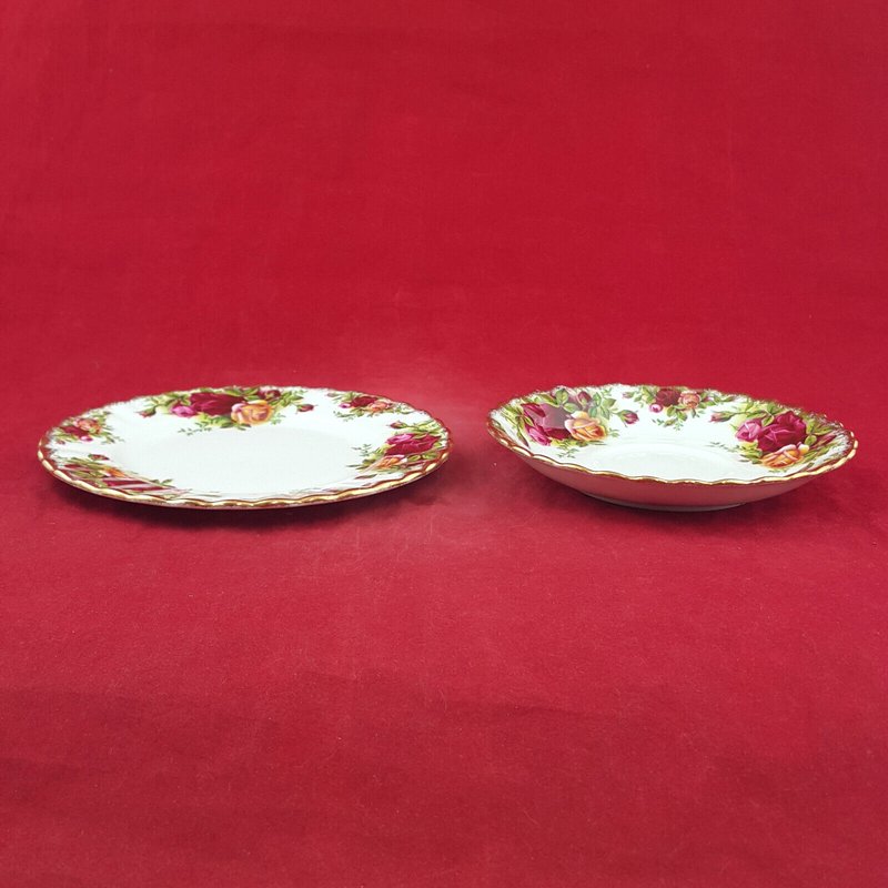 Royal Albert Old Country Roses - Pair Of Of Saucer & Plate - OP 2956