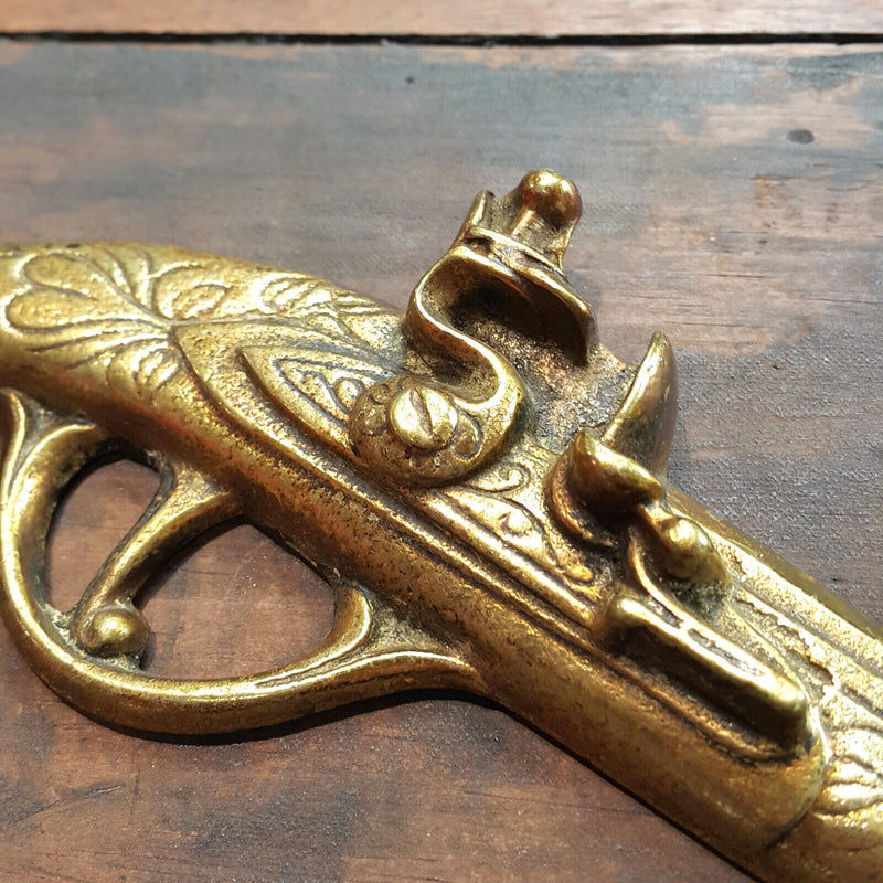 Pair Of Brass Decorative Duelling Pistols / Guns 33cm - OA 3282