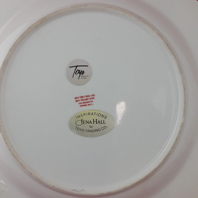 Jena Hall For Toyo Trading Co Hand Painted Decorative Plate - 8758 O/A