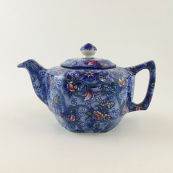 Ringtons - Blue Floral Chintz Teapot (Boxed) - OP 3401