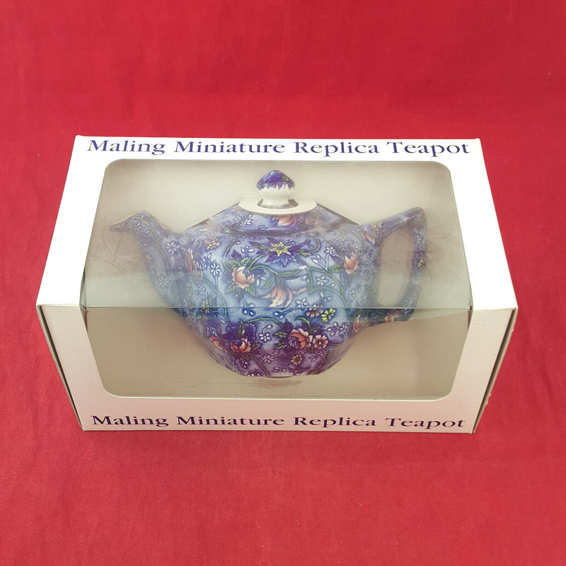 Ringtons - Blue Floral Chintz Teapot (Boxed) - OP 3401