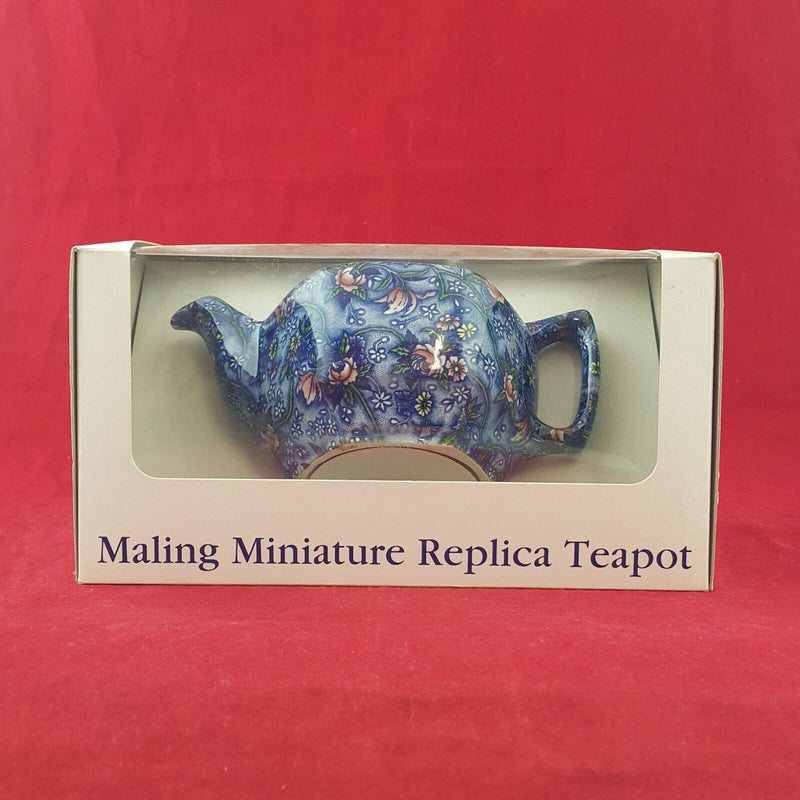 Ringtons - Blue Floral Chintz Teapot (Boxed) - OP 3401