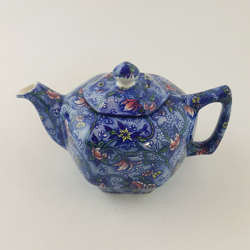 Ringtons - Blue Floral Chintz Teapot (Boxed) - OP 3401