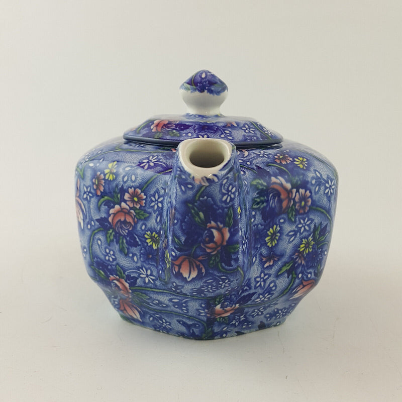 Ringtons - Blue Floral Chintz Teapot (Boxed) - OP 3401