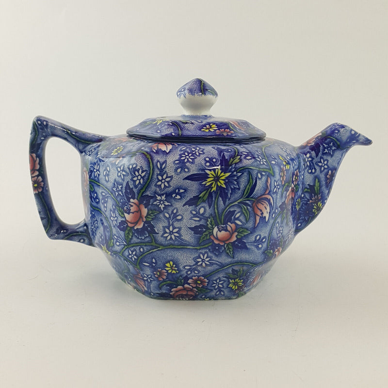 Ringtons - Blue Floral Chintz Teapot (Boxed) - OP 3401