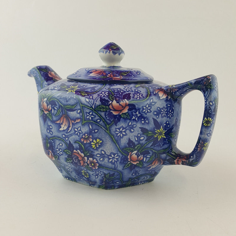 Ringtons - Blue Floral Chintz Teapot (Boxed) - OP 3401