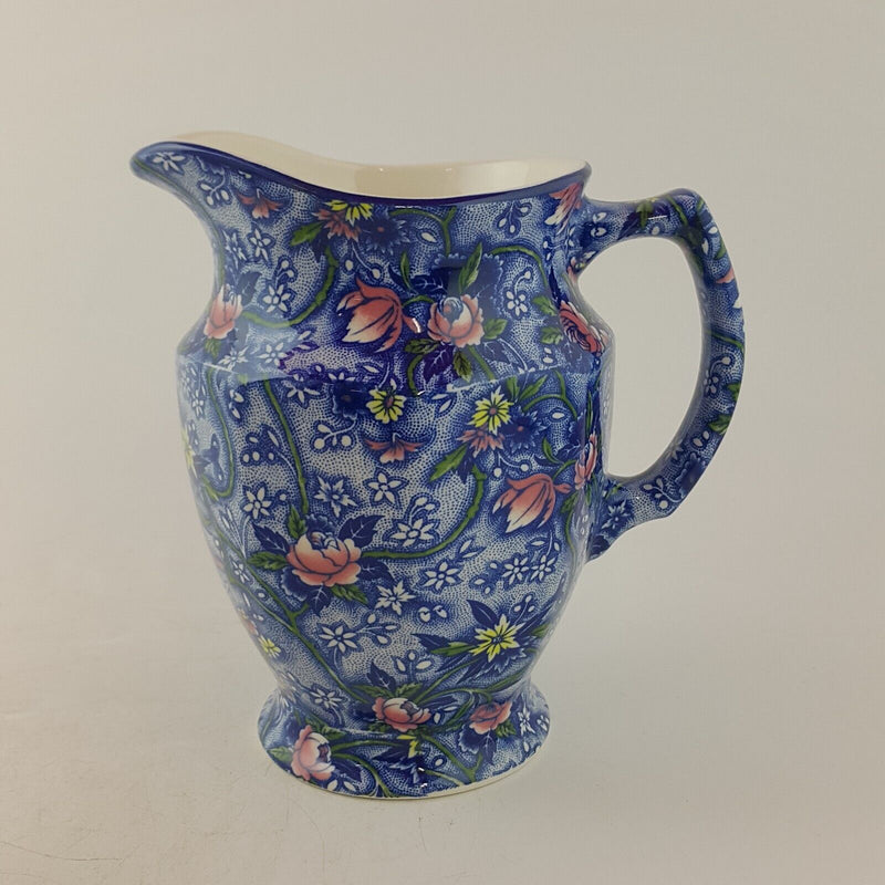 Ringtons By Wade Ceramics Pottery Blue Floral Chintz pitcher / Jug - 8784 O/A