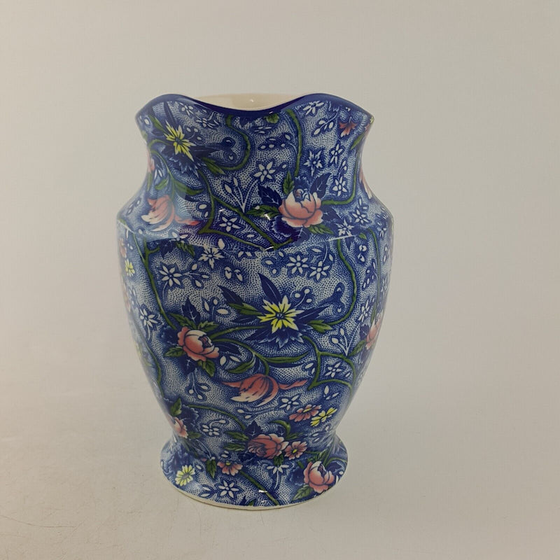 Ringtons By Wade Ceramics Pottery Blue Floral Chintz pitcher / Jug - 8784 O/A