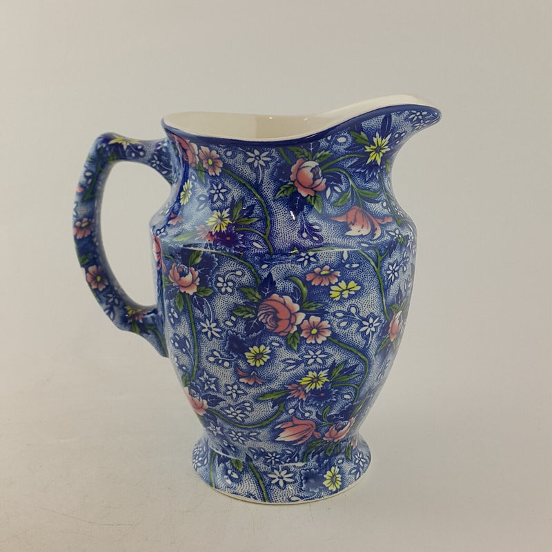 Ringtons By Wade Ceramics Pottery Blue Floral Chintz pitcher / Jug - 8784 O/A