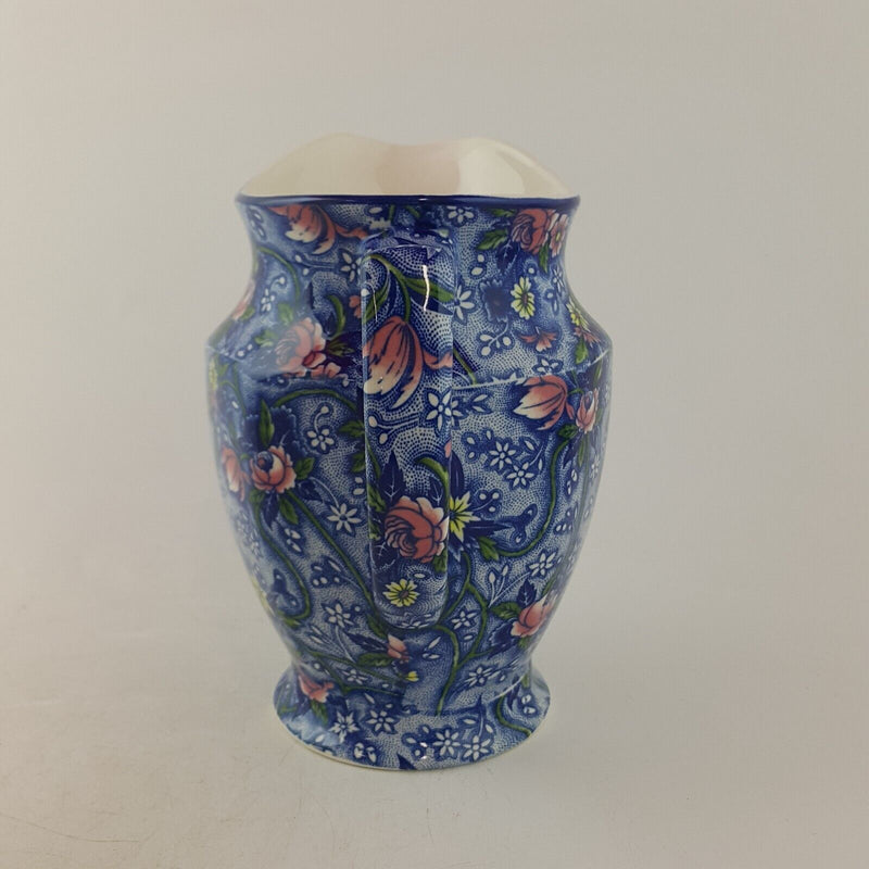 Ringtons By Wade Ceramics Pottery Blue Floral Chintz pitcher / Jug - 8784 O/A