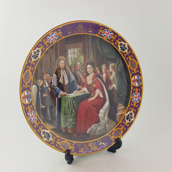 Royal Doulton PN162 Kings & Queens of The Realm Queen Anne Decorative Plate - 76