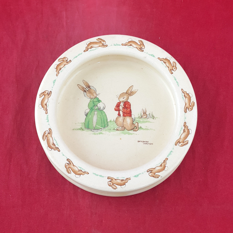 Royal Doulton Bunnykins - Plate / Bowl - Barbara Vernon (Rare) - OP 3407