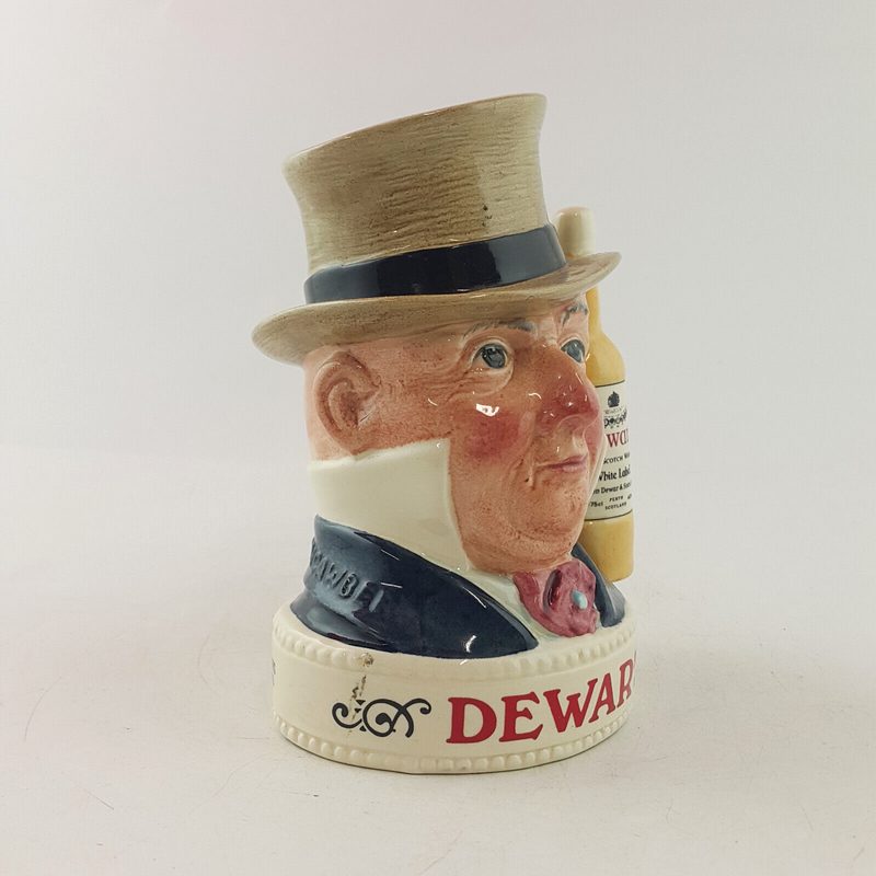 Royal Doulton Decanter - Jim Beam Bourbon Whiskey Dewar's White Label - RD 3414