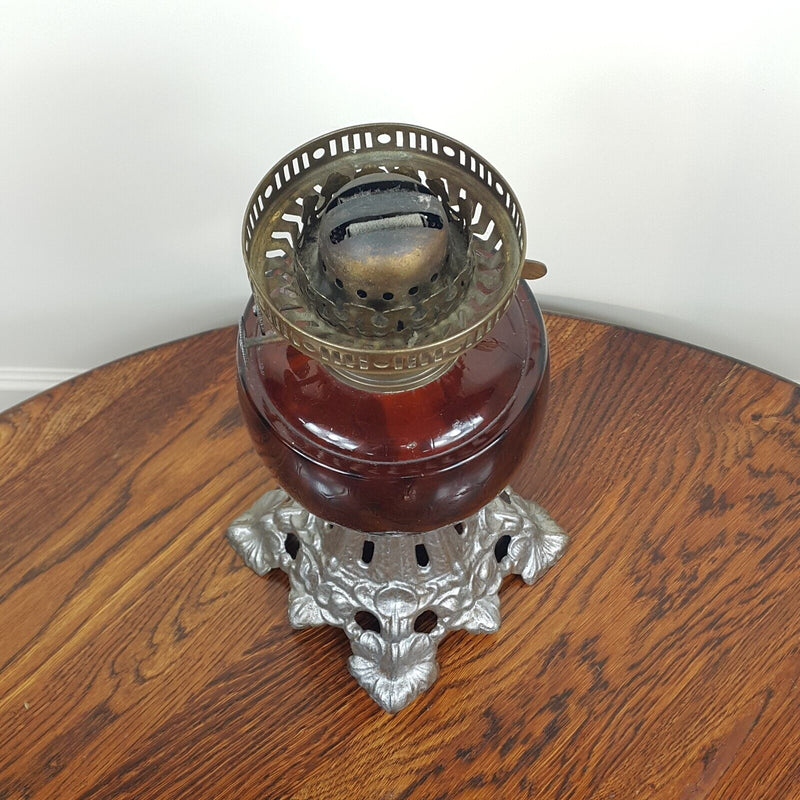 Antique Victorian Glass Oil Lamp - 8790 O/A