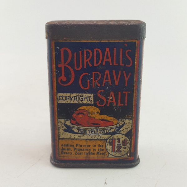 Antique Burdall's Gravy Salt Tin c.1920s - OA 3443