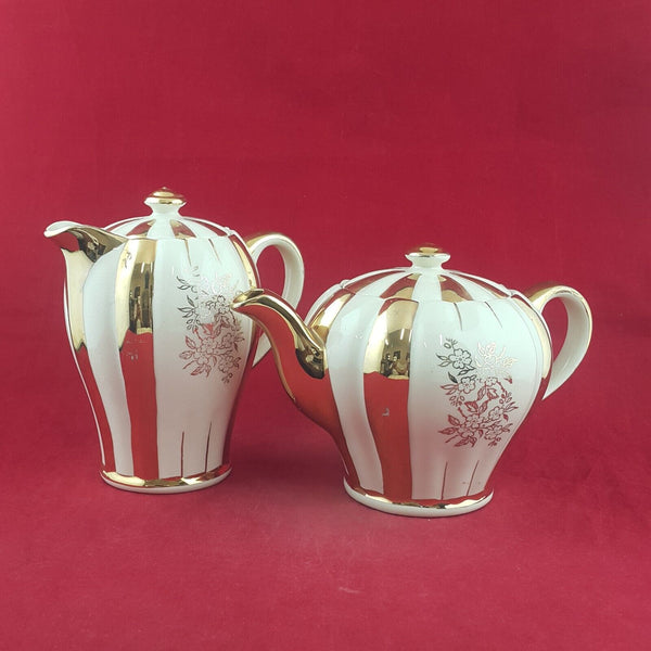 Vintage Rita Pottery Hand Painted Teapot & Milk Jug - 8808 OA