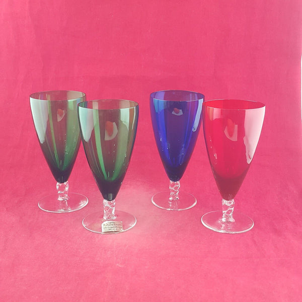 Vintage Set of 4 Glasses by Richard Ginori - 8817 TF