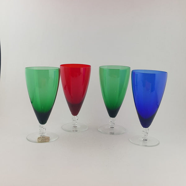 Vintage Set of 4 Glasses by Richard Ginori - 8817 TF