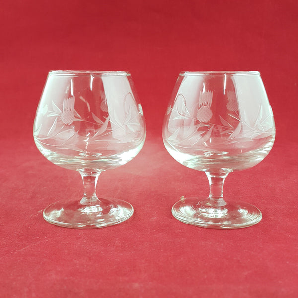 Cascade - Pair Of Vintage Brandy Glasses - TF 3448