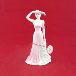 Coalport Porcelain Figurine - Ladies Of Fashion - Silken Lady (Boxed) - CP 2013