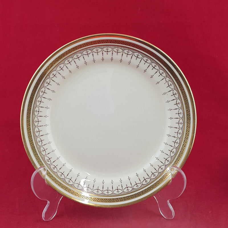 Art Deco Copelands Grosvenor Pottery Set of 5 Side Plates 7" Dia - 8825 TF