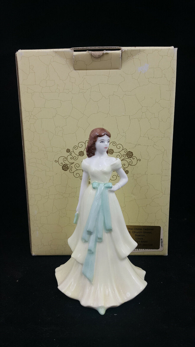 Coalport Figurine Lady in a Yellow Dress - boxed